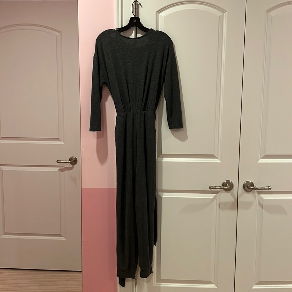 Express stretchy grey jumpsuit